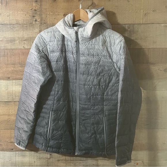Columbia Voodoo Falls Down Jacket Gradient Gray Women’s Medium - Picture 5 of 14